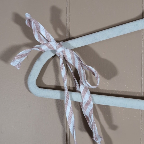 Gap NWT Linen Dress Size XL Pink White Stripe Summer Smocked Buttoned Strappy - Picture 6 of 10